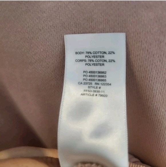 Aritzia TNA Boyfriend Crewneck Cozy AF Fleece Crewneck Sweatshirt SZ Small Pink - Picture 6 of 7